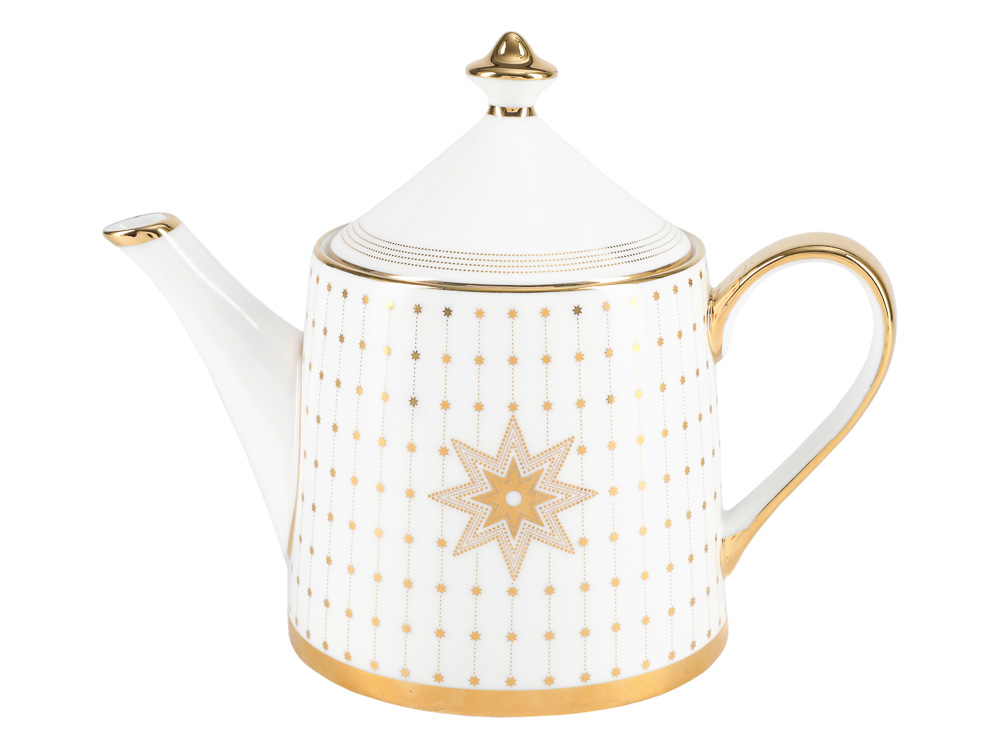 LOMONOSOV PORCELAIN TEAPOT AZUR GOLDEN