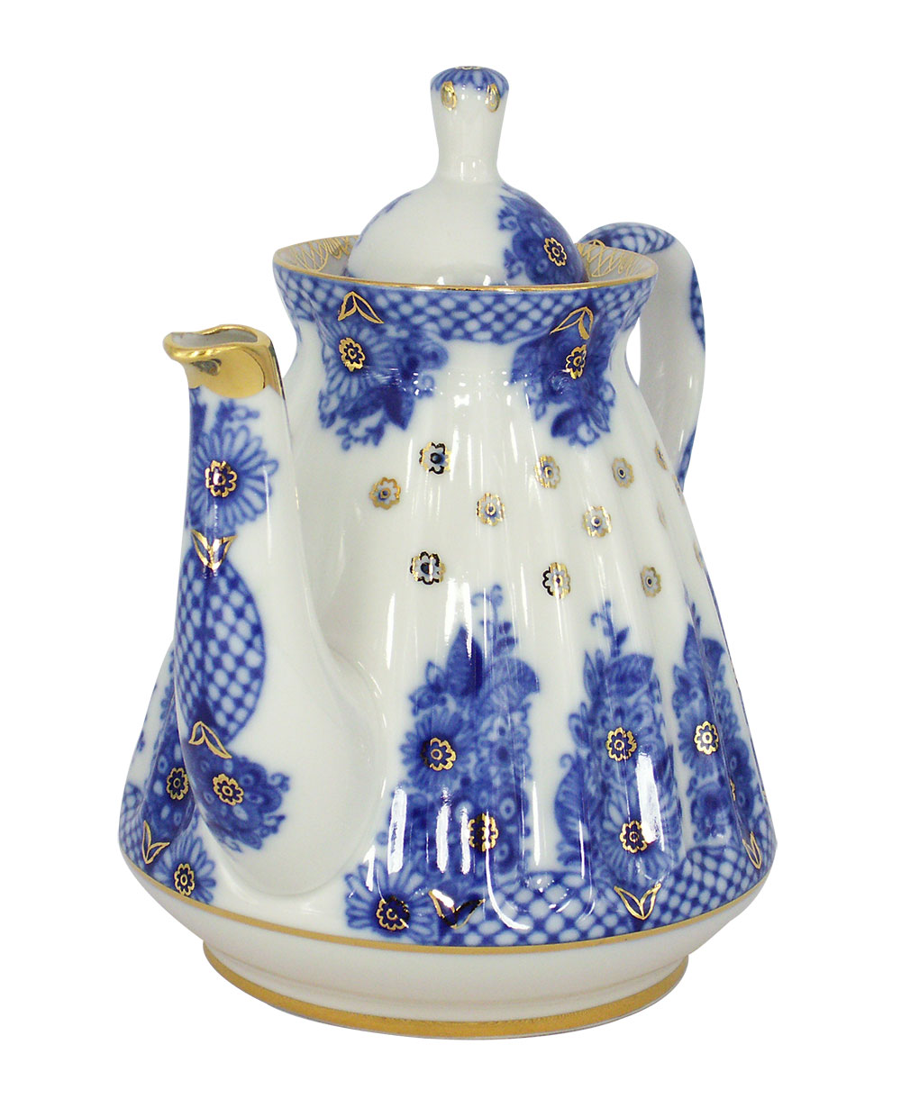 Lomonosov Imperial Porcelain Porcelain Teapot BASKET 5-Cup 25 oz/750 ml