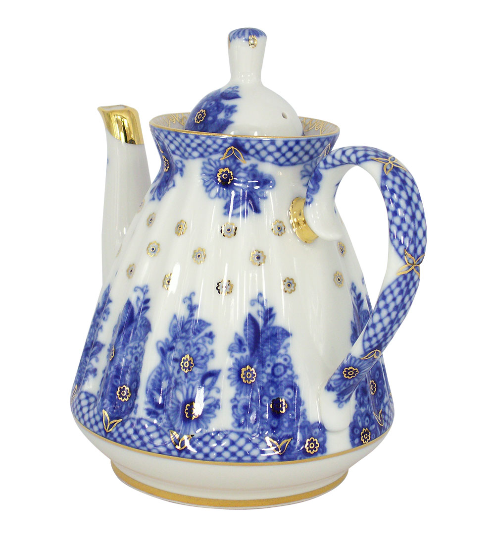 Lomonosov Imperial Porcelain Porcelain Teapot BASKET 5-Cup 25 oz/750 ml