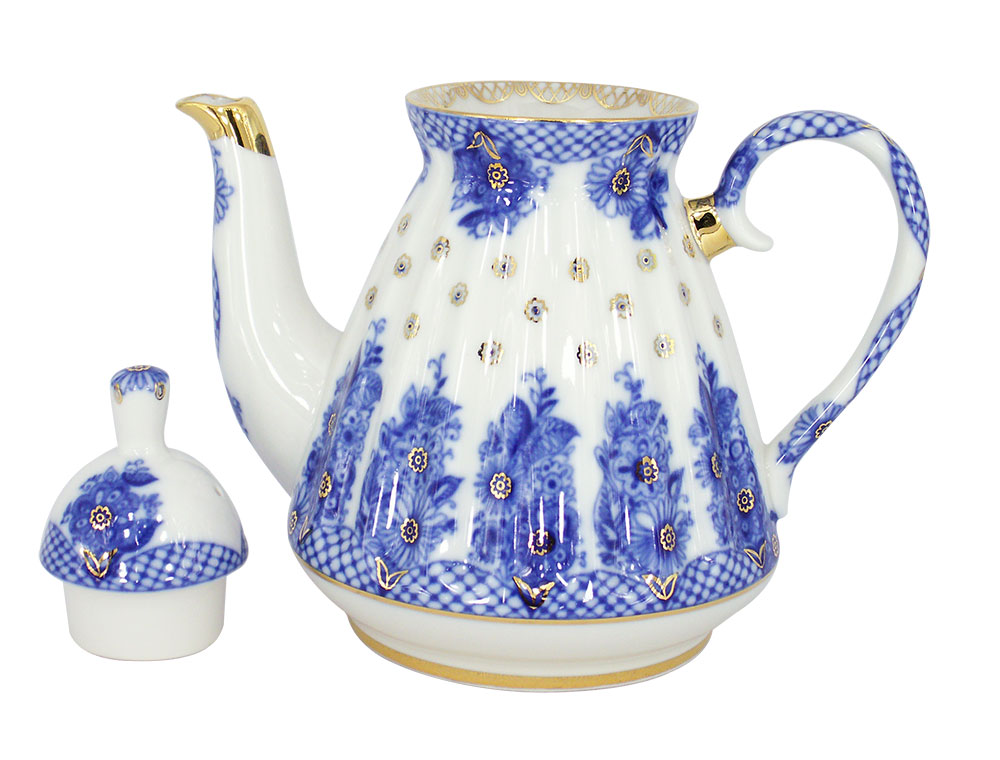 Lomonosov Imperial Porcelain Porcelain Teapot BASKET 5-Cup 25 oz/750 ml