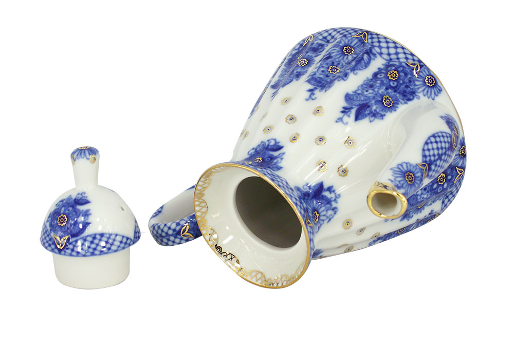 Lomonosov Imperial Porcelain Porcelain Teapot BASKET 5-Cup 25 oz/750 ml