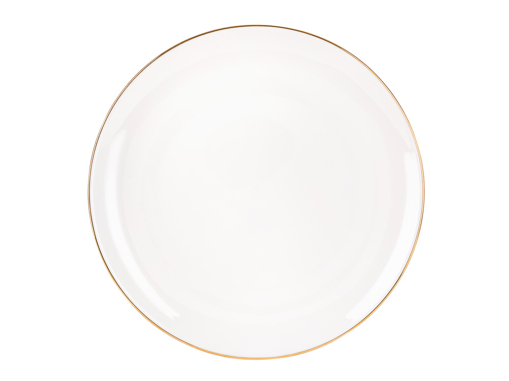 LOMONOSOV BONE CHINA PORCELAIN DINNER SET ORIENTAL GOLDEN RIBBON 24 ITEMS FOR 6 PERSONS