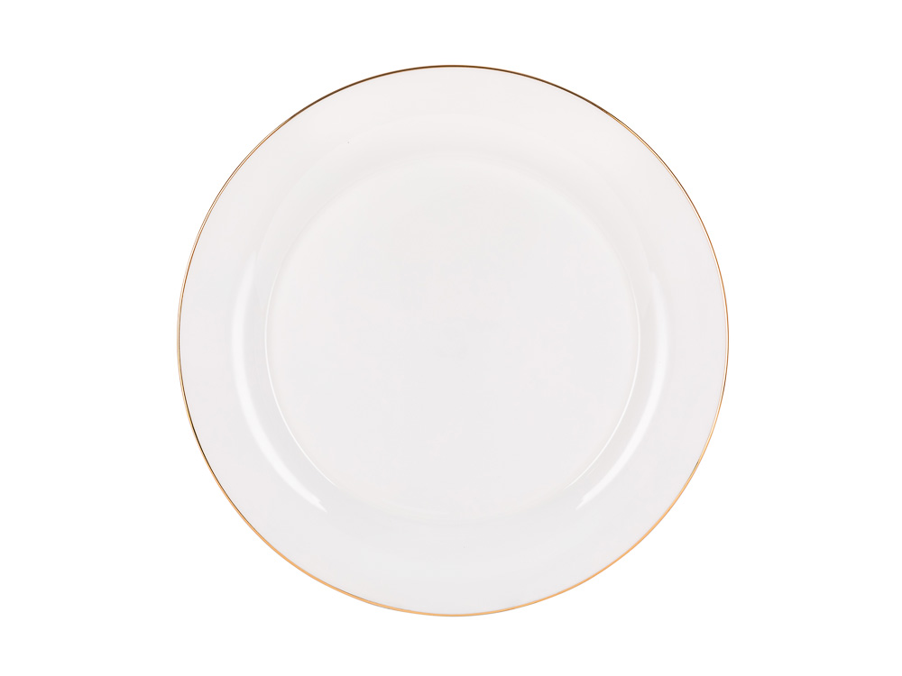 LOMONOSOV BONE CHINA PORCELAIN DINNER SET YULIANA GOLDEN RIBBON 24 ITEMS FOR 6 PERSONS