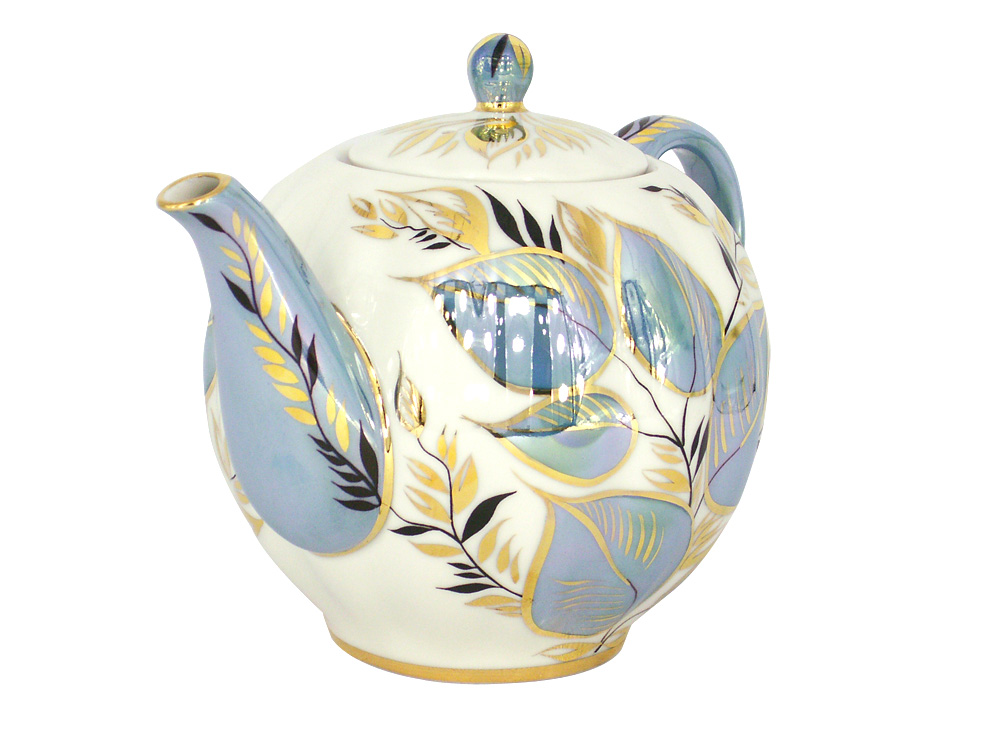 Lomonosov Imperial Porcelain Tea Pot Moonlight 3-Cup 20 oz/600 ml
