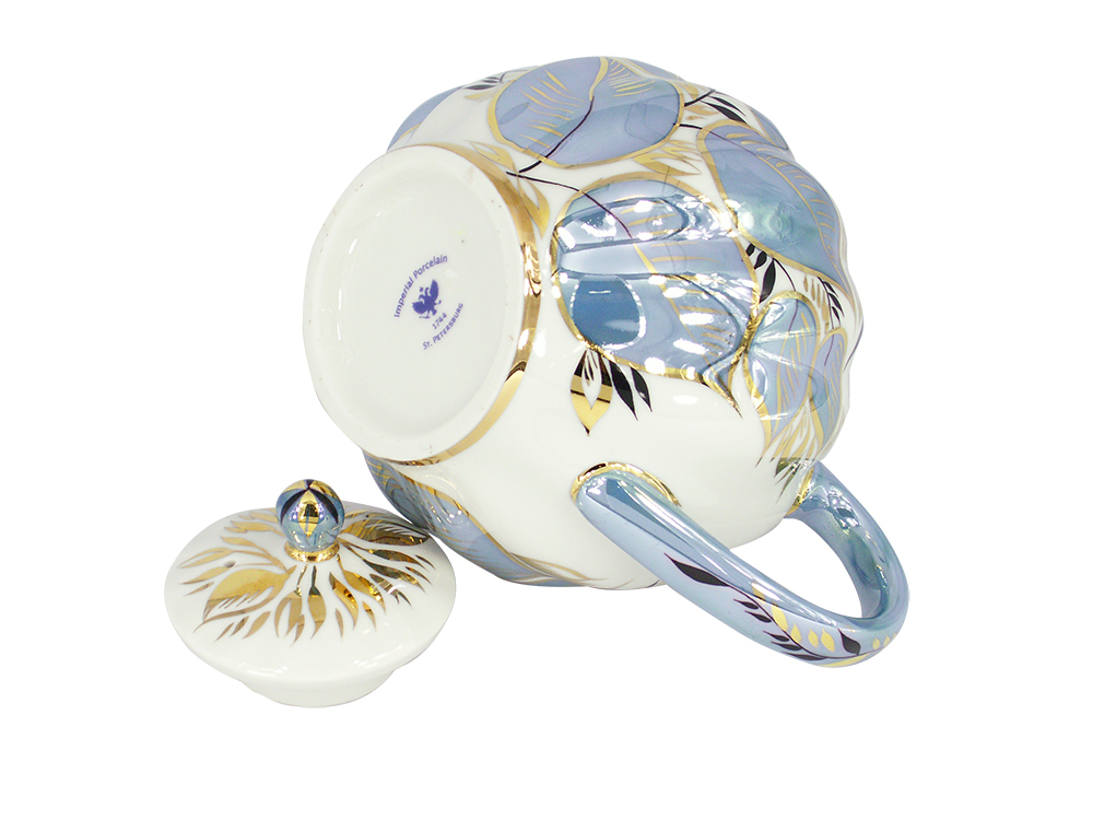 Lomonosov Imperial Porcelain Tea Pot Moonlight 3-Cup 20 oz/600 ml