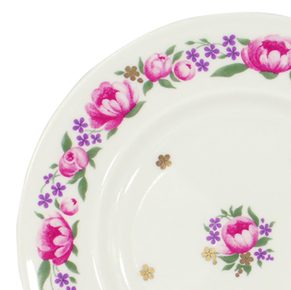 LOMONOSOV PORCELAIN CAKE DESSERT PLATE ROMANTIC DATE 7"/180 MM