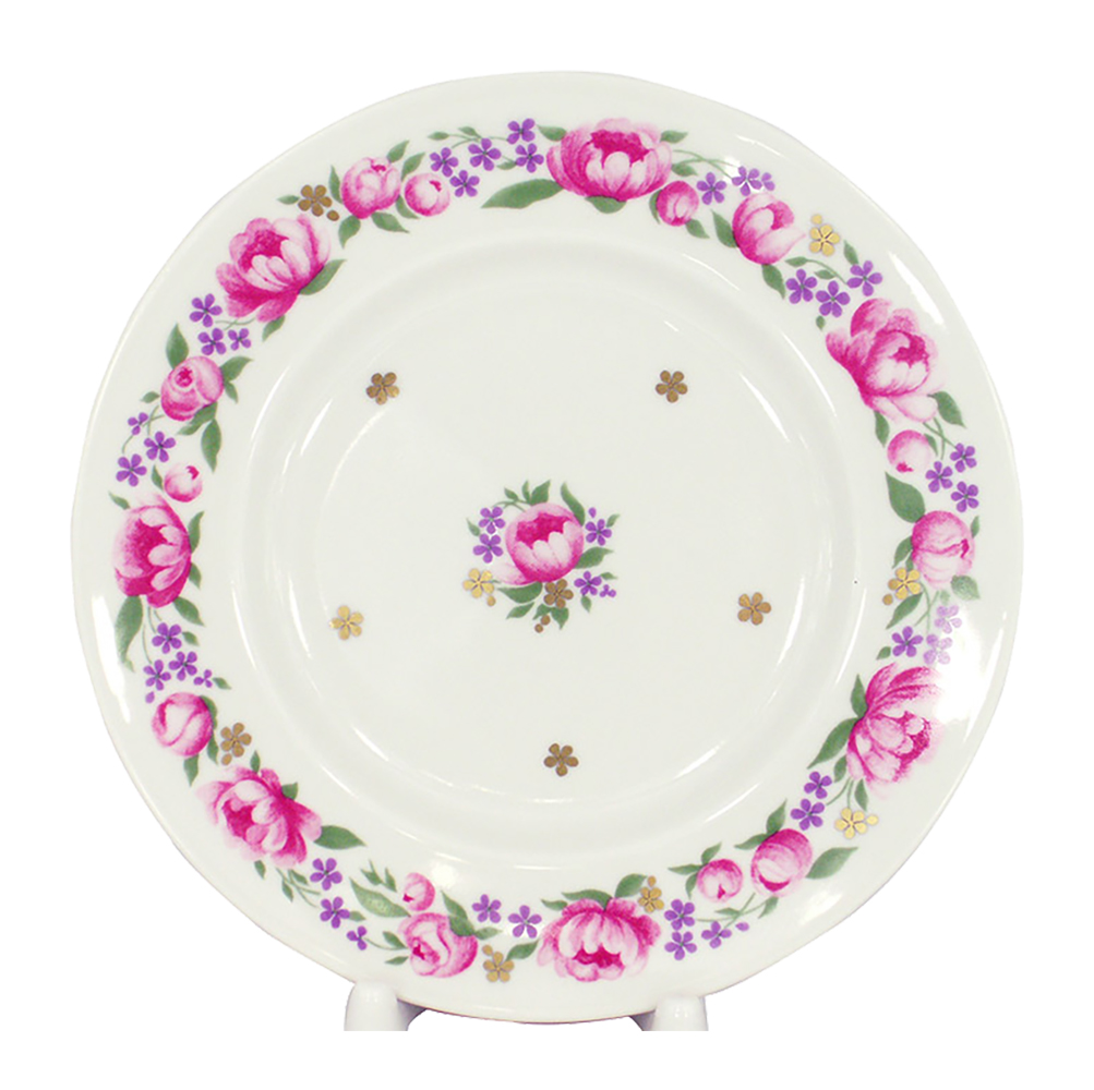 LOMONOSOV PORCELAIN CAKE DESSERT PLATE ROMANTIC DATE 7"/180 MM