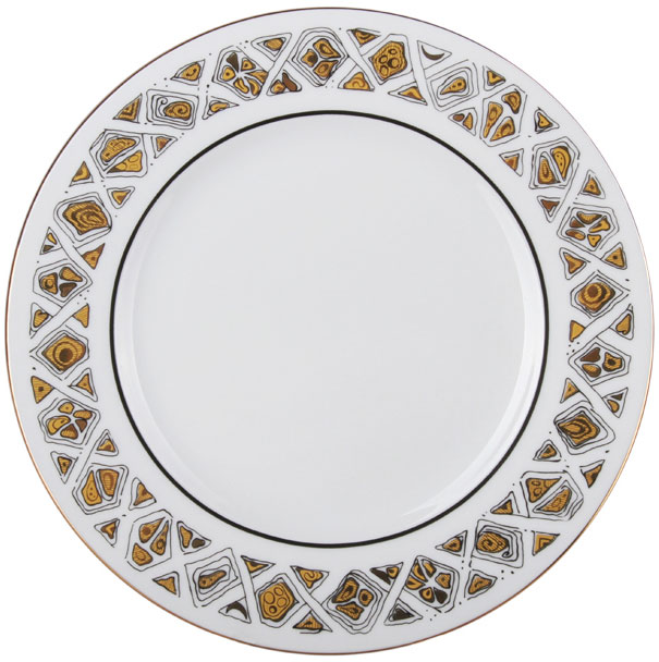 LOMONOSOV PORCELAIN DESSERT PLATE EUROPEAN-2 RUSSIAN MODERN 7.5"/190 MM