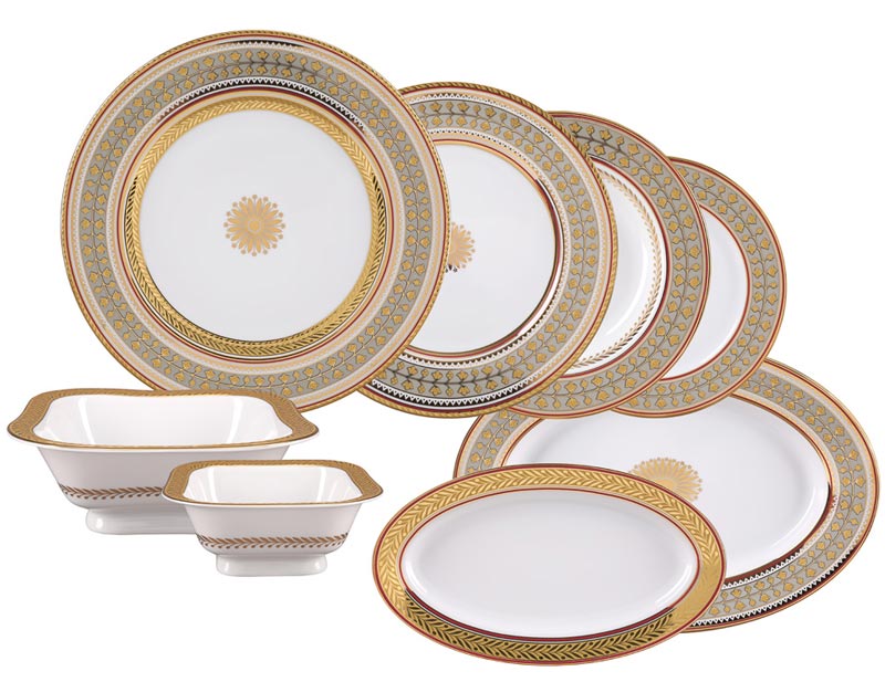 LOMONOSOV PORCELAIN DINNER SET BELVEDERE 24 ITEMS EUROPEAN