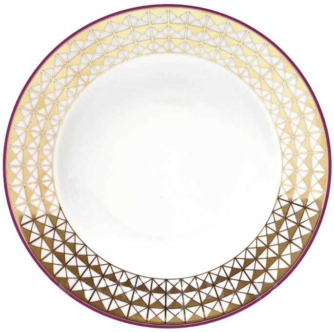 LOMONOSOV PORCELAIN SOUP PLATE EUROPEAN MOSCOW RIVER 8.9"/ 225 MM