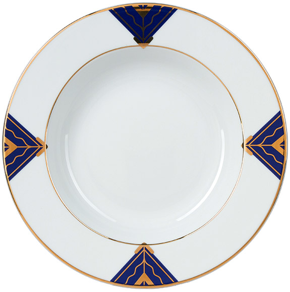 LOMONOSOV PORCELAIN SOUP PLATE KALEVALA 8.9"/225 MM