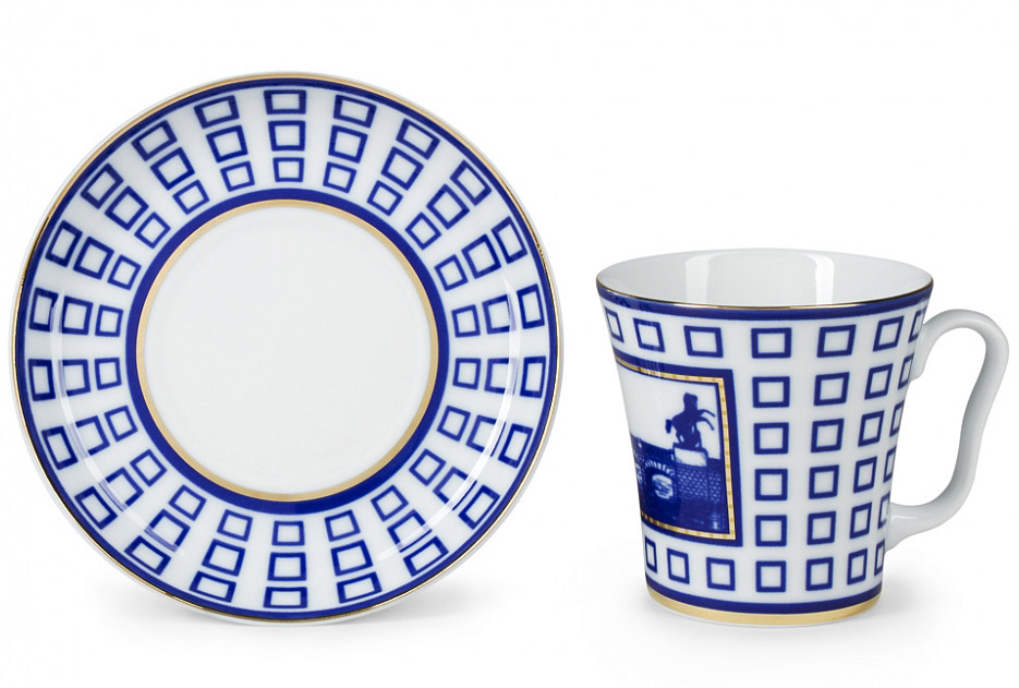 LOMONOSOV PORCELAIN MUG ANICHKOV BRIDGE LENINGRADSKII-2 12.2 FL.OZ/360 ML