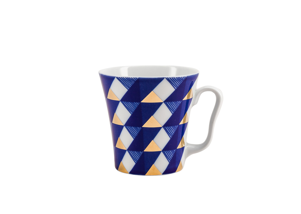 LOMONOSOV PORCELAIN MUG COBALT PATTERN UKATA LENINGRADSKII-2 12.2 FL.OZ/360 ML