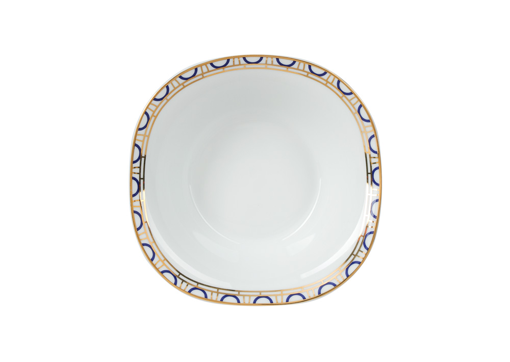 LOMONOSOV PORCELAIN DINING SET SERVICE SALAMANDER 22 ITEMS FOR 6 PEOPLE