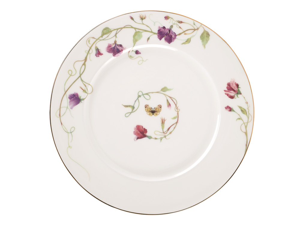 LOMONOSOV PORCELAIN DINING SET SERVICE 24 ITEMS FLOWERING SWEET PEA