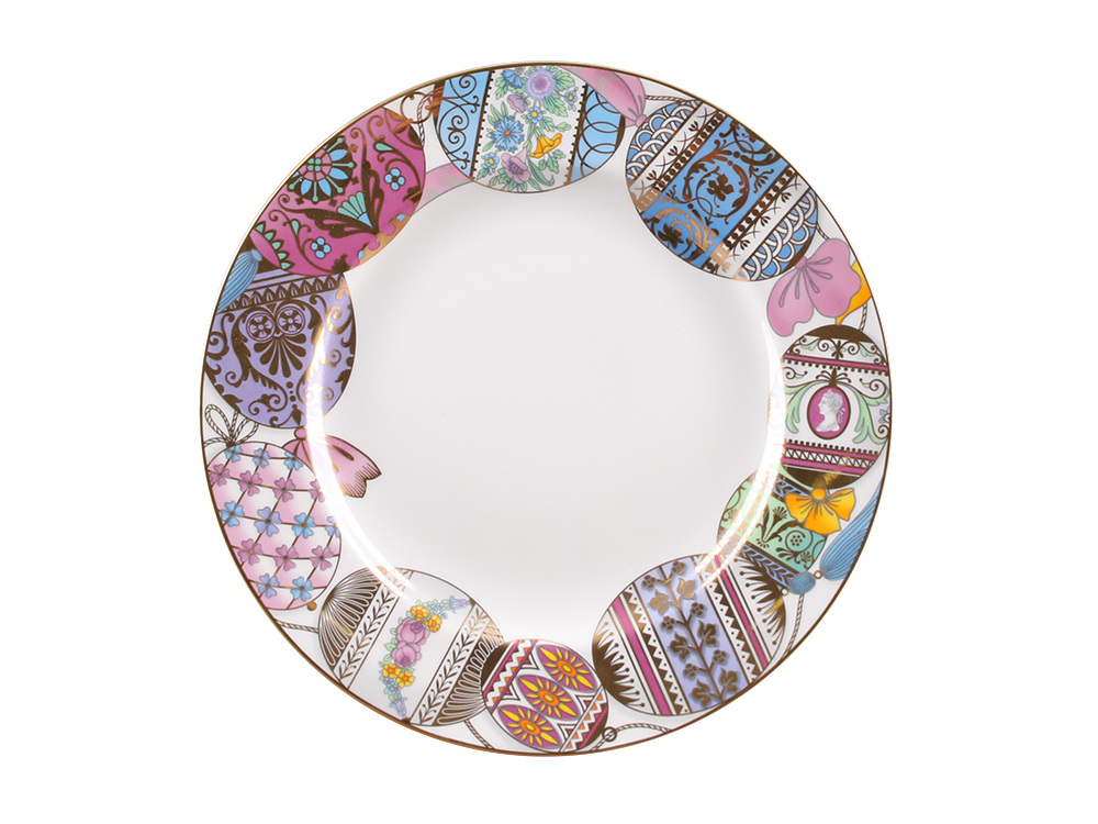 LOMONOSOV PORCELAIN DINNER PLATE SET EASTER 3 PIECES