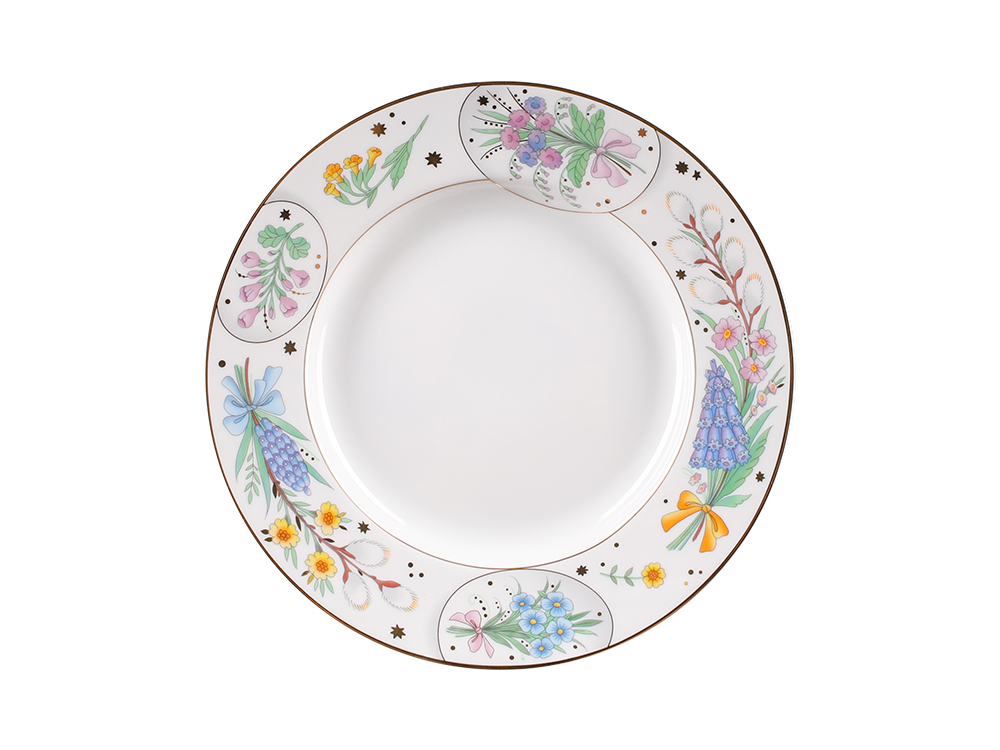 LOMONOSOV PORCELAIN DINNER PLATE SET EASTER 3 PIECES