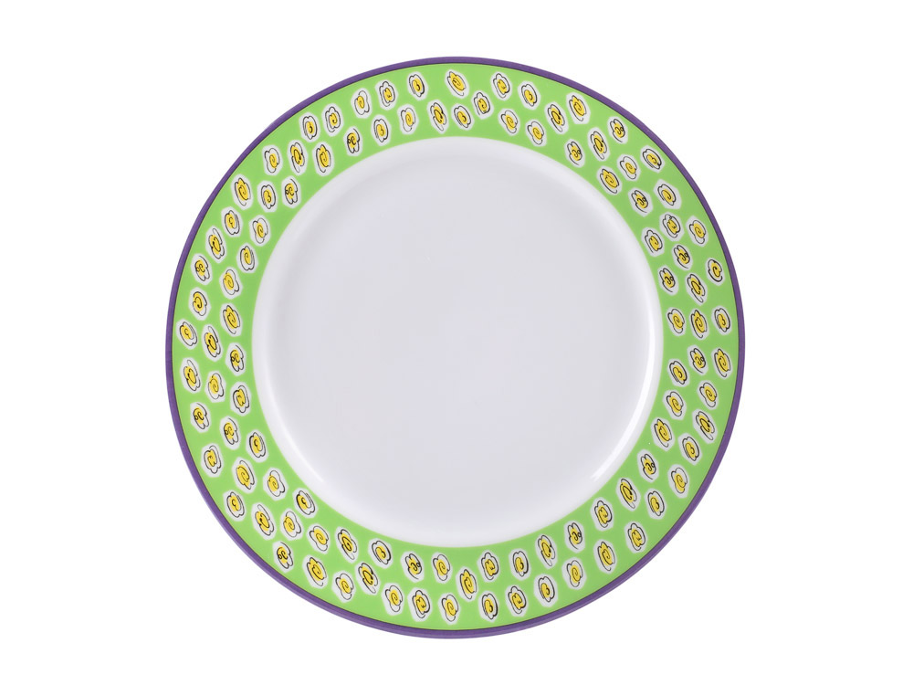 LOMONOSOV PORCELAIN DINNER PLATE EUROPEAN-2 COLOREFUL EASTER 10.6"/270 MM
