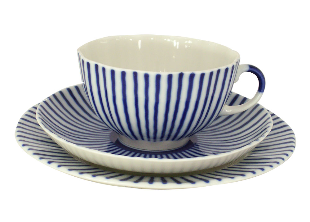 LOMONOSOV PORCELAIN TEA SET TULIP FRENCHMAN 6/20