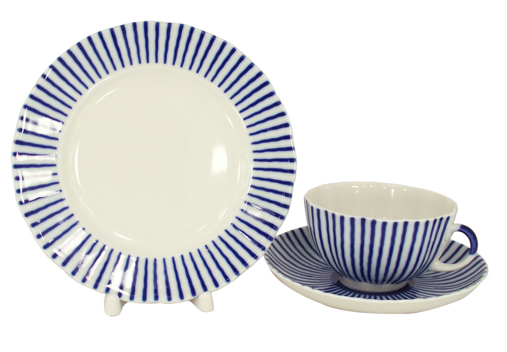 LOMONOSOV PORCELAIN TEA SET TULIP FRENCHMAN 6/20