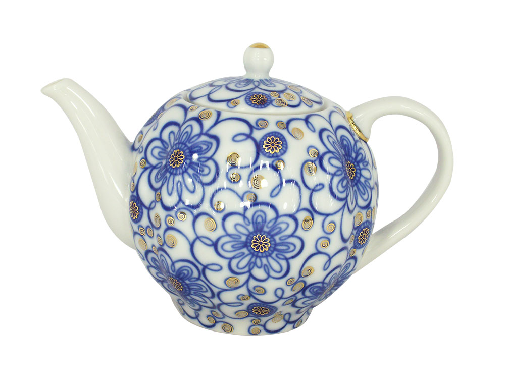 LOMONOSOV PORCELAIN TEA SET TULIP BINDWEED 6/20