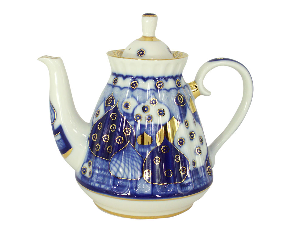 LOMONOSOV PORCELAIN TEA SET CHURCH BELLS 6/14