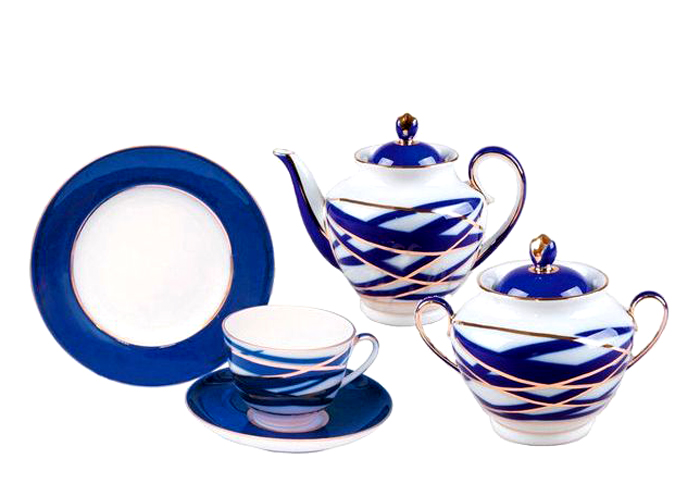 LOMONOSOV PORCELAIN TEA SET SPRING COCOON 6/20