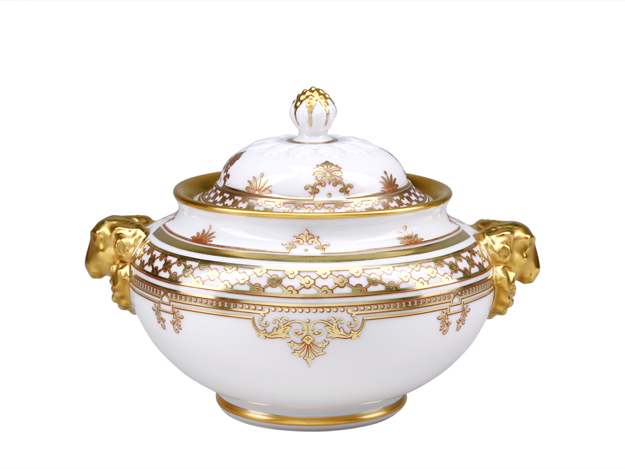 LOMONOSOV IMPERIAL PORCELAIN TEA SET ROCOCO ALEXANDER III 6/14