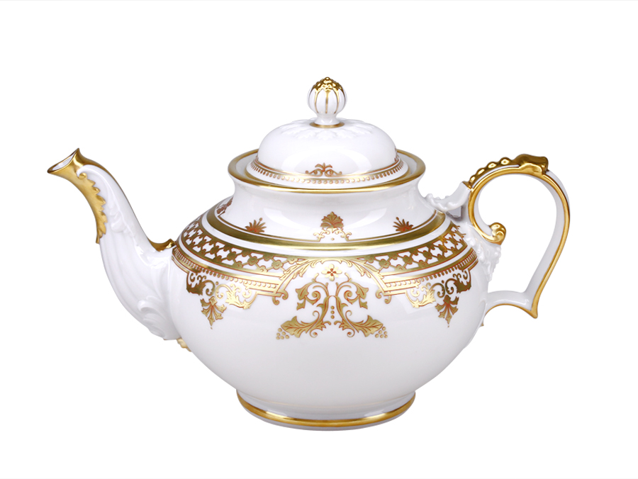 LOMONOSOV IMPERIAL PORCELAIN TEA SET ROCOCO ALEXANDER III 6/14