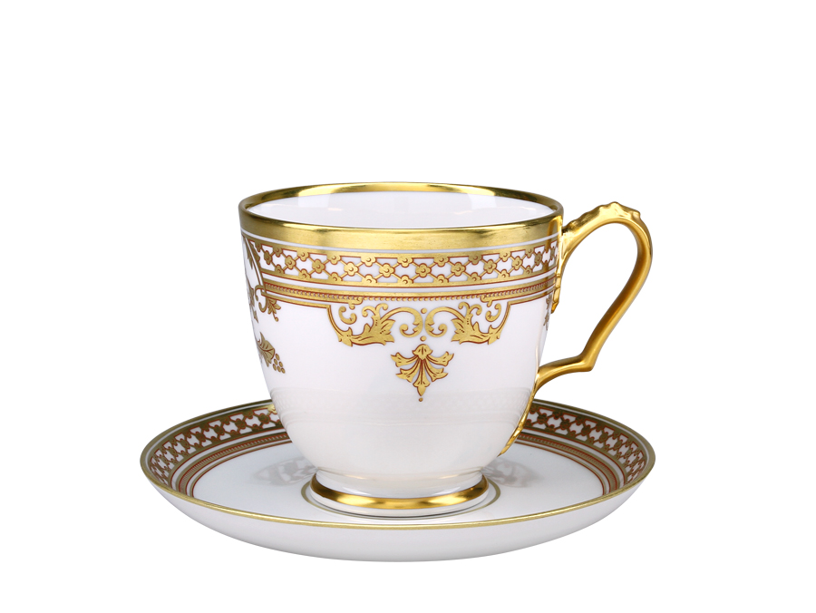 LOMONOSOV IMPERIAL PORCELAIN TEA SET ROCOCO ALEXANDER III 6/14