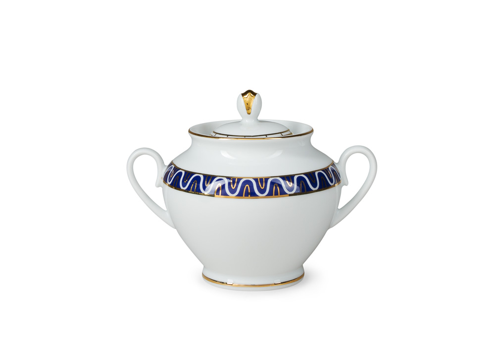 LOMONOSOV PORCELAIN TEA SET SPRING SALAMANDER 14 ITEMS