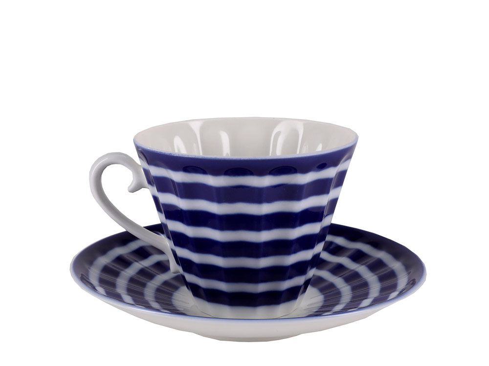 LOMONOSOV PORCELAIN TEA SET SEA STARFISH 6/14