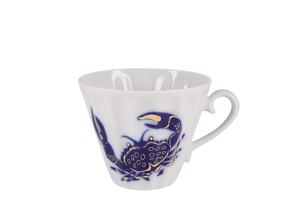 LOMONOSOV PORCELAIN TEA SET SEA STARFISH 6/14