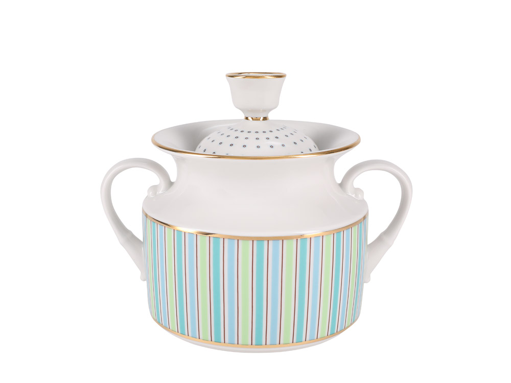 LOMONOSOV PORCELAIN TEA SET DUBLIN 14 ITEMS FOR 6 PERSONS