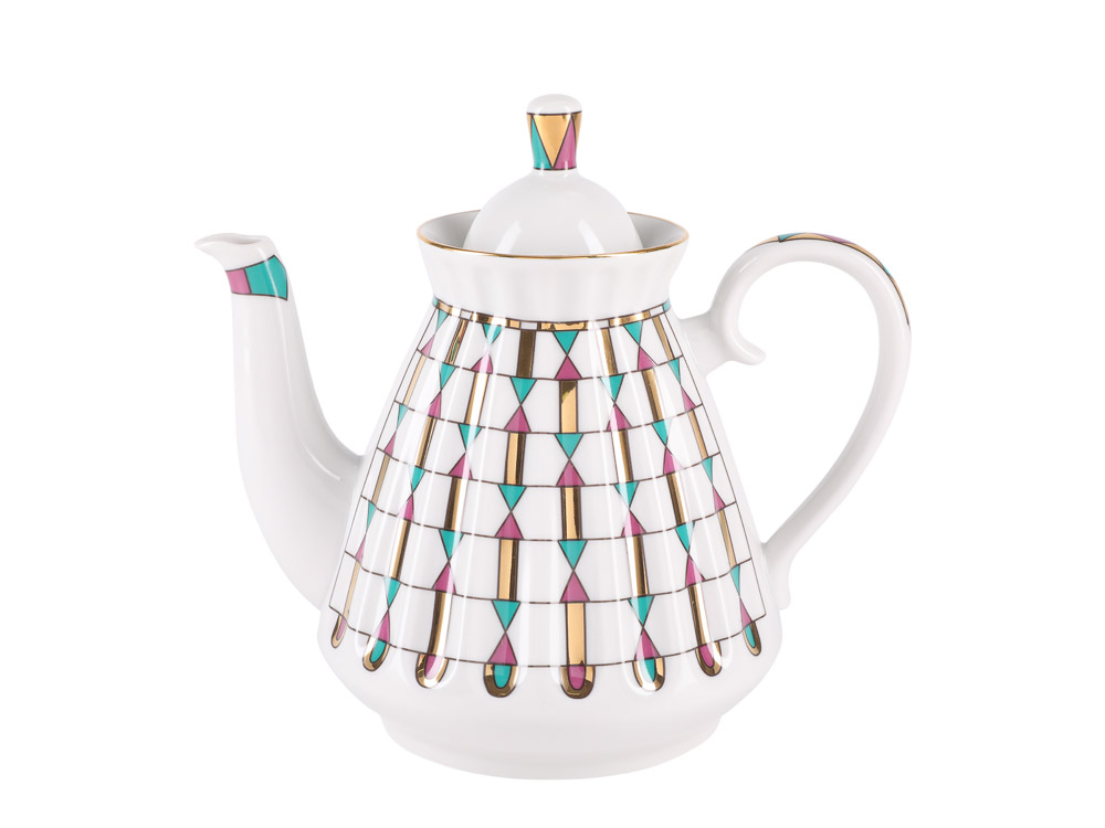 LOMONOSOV IMPERIAL PORCELAIN TEA SET GEOMETRY 6/14