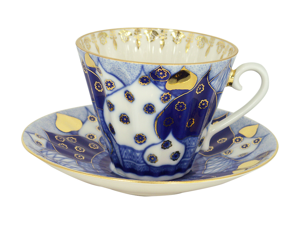 LOMONOSOV PORCELAIN TEA SET CHURCH BELLS 6/14