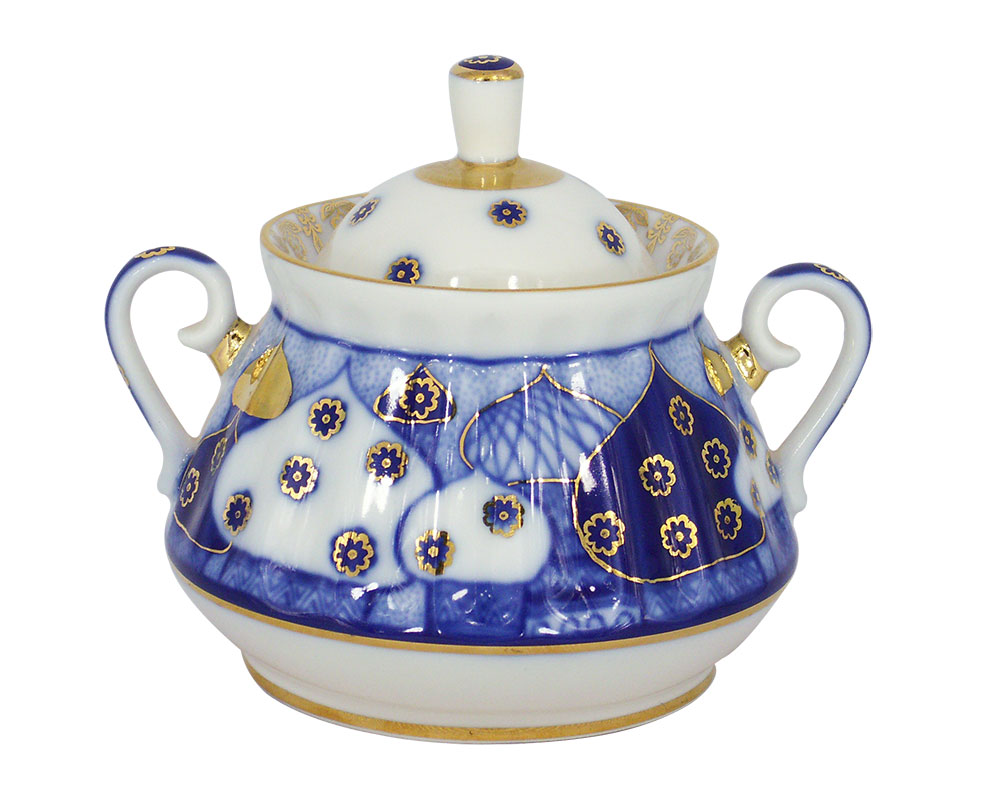 LOMONOSOV PORCELAIN TEA SET CHURCH BELLS 6/14
