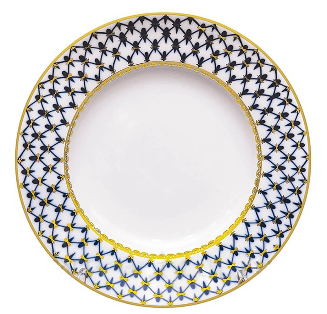 Flat Plate Tulip Cobalt Net 9.4"/240 mm