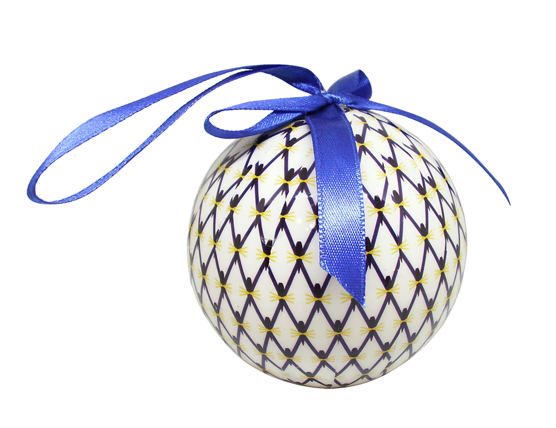 CHRISTMAS NEW YEAR TREE DECORATIVE BALL COBALT NET 