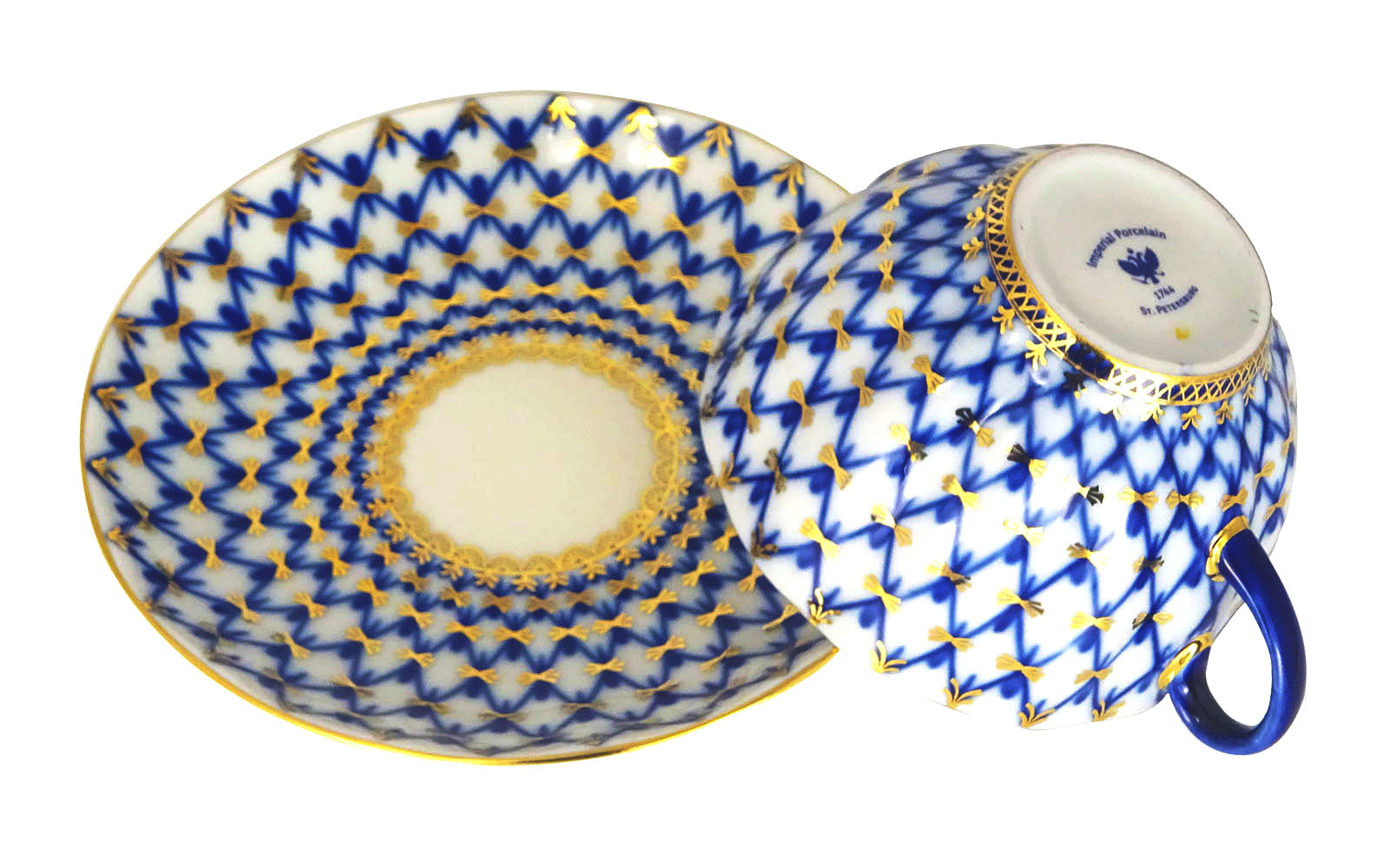 CUP AND SAUCER COBALT NET