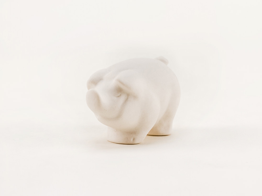 DIY Paint Three Little Pigs Piglets Lomonosov Figurine